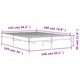 Cadru de pat vidaXL, negru, 140x190 cm, lemn prelucrat si metal 24.2 kg 845036