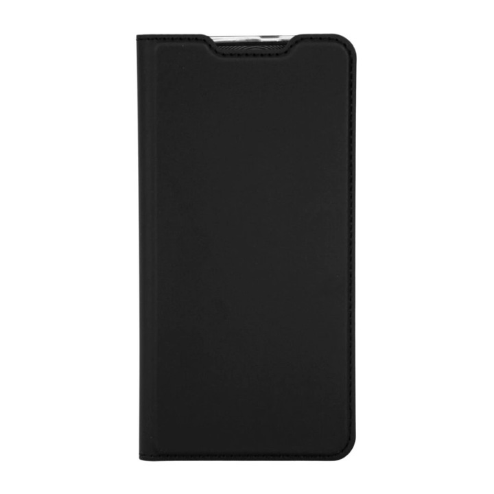 Защитно покритие за телефон UIQ Book, прецизни изрези, функция стойка, джоб за карта, магнитно затваряне, позволява безжично зареждане, съвместим със Samsung Galaxy Note 10 Plus / Note 10 Plus 5G, черен