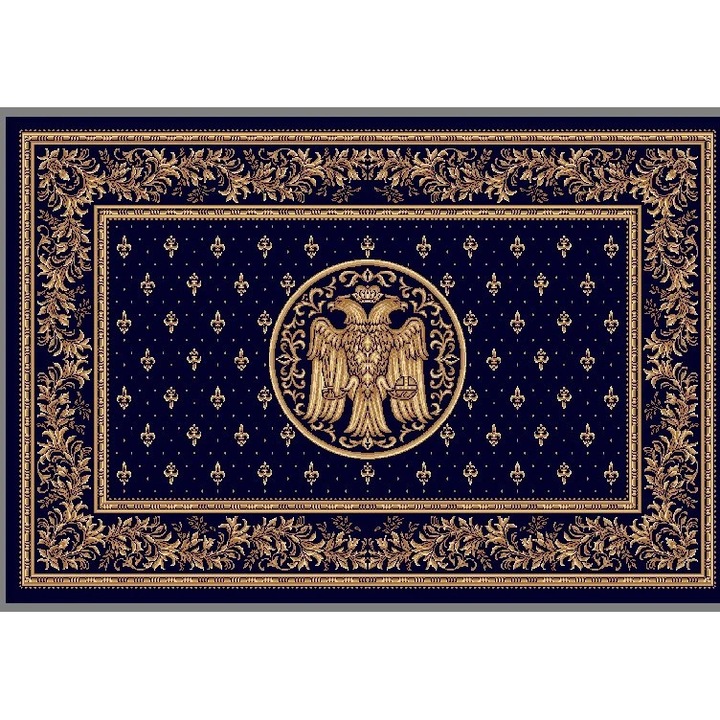 Covor Bisericesc, Home Vista, Lotos 15077, Albastru, 300x400 cm