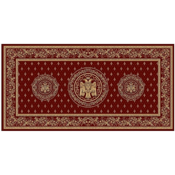 Templomszőnyeg, Home Vista, Lotos 15077, Grena, 150x400 cm