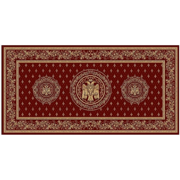 Covor Bisericesc, Home Vista, Lotos 15077, Grena, 150x400 cm