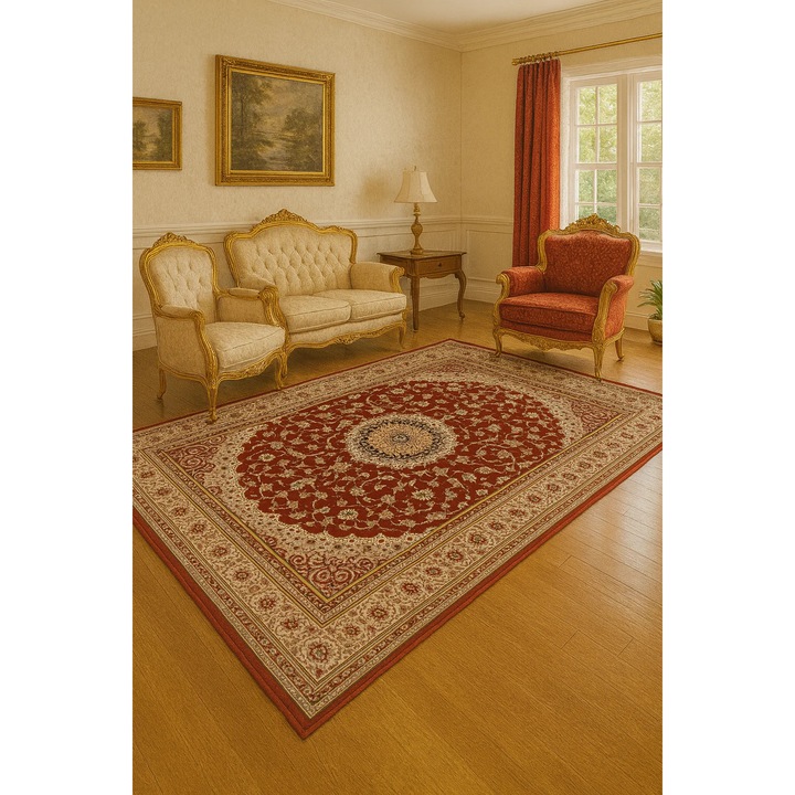 Covor Clasic, Home Vista, Lotos 545, Grena, 120x170 cm