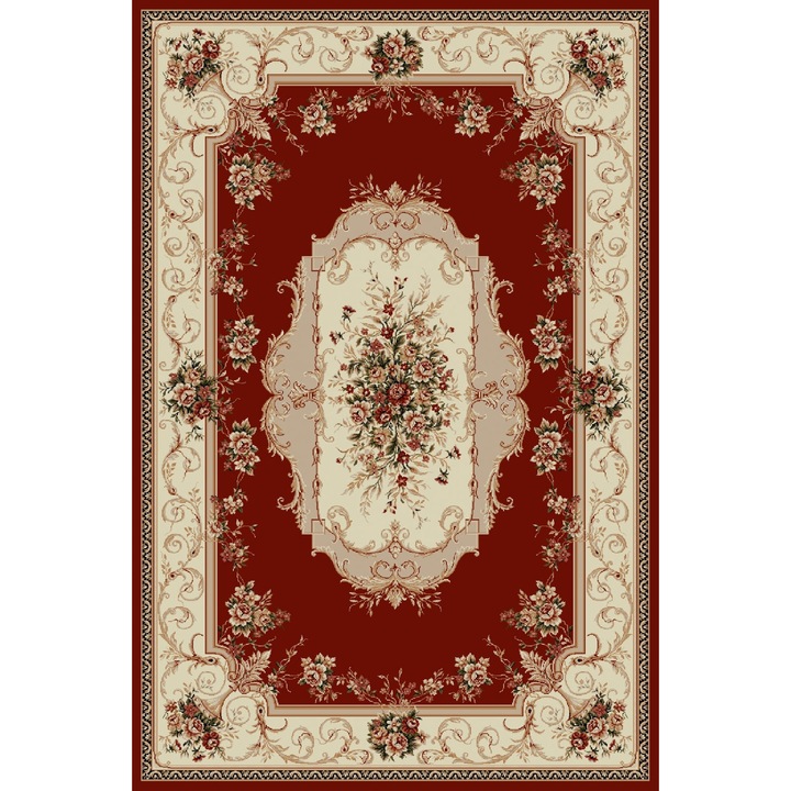 Класически килим, Home Vista, Lotos 507, Grena, 60x110 см