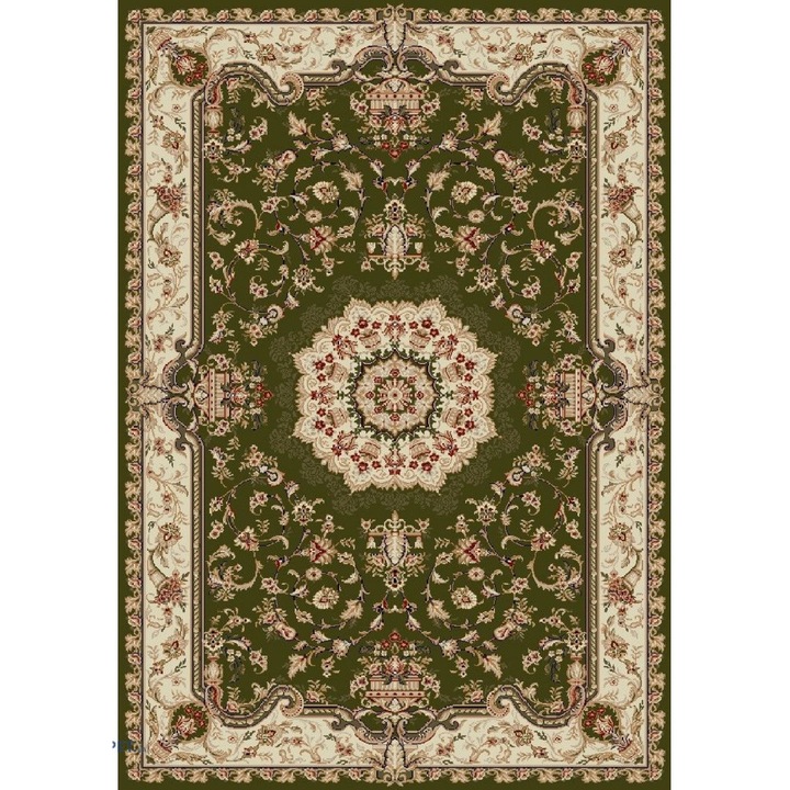 Класически килим, Home Vista, Lotos 1520, Зелен, 60x110 см