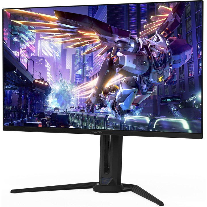Монитор GIGABYTE AORUS FO32U2P, 31.5", OLED, QD-OLED, 3840 x 2160 4K, 1 x Audio Out, 1 x Audio In, 1 x USB 3.2 Upstream, 2 x USB 3.2 Downstream, 2 x HDMI 2.1, 1 x USB Type-C Upstream, 1 x DisplayPort 2.1, 1 x DisplayPort 1.4 изход, 1 x mini DisplayPort