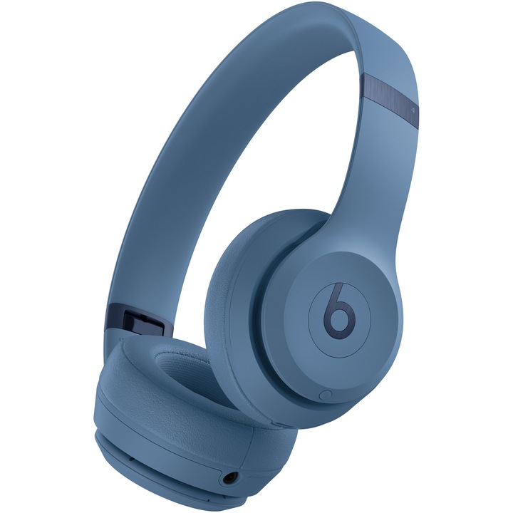 Casti On-Ear Beats Solo 4, Wireless, Bluetooth, Autonomie 50 ore, Slate Blue