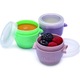 Комплект 6 силиконови контейнера за съхранение на бебешка храна Melii Snap&Go, 59 мл