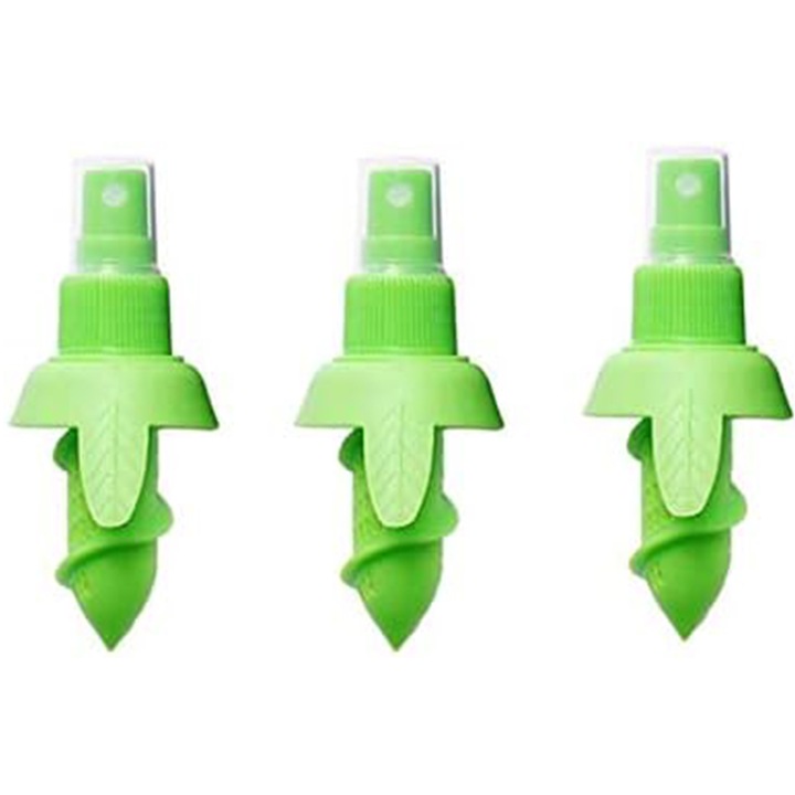 3 db citromlé permetező készlet, NOUSEG, hordozható, zöld, ABS