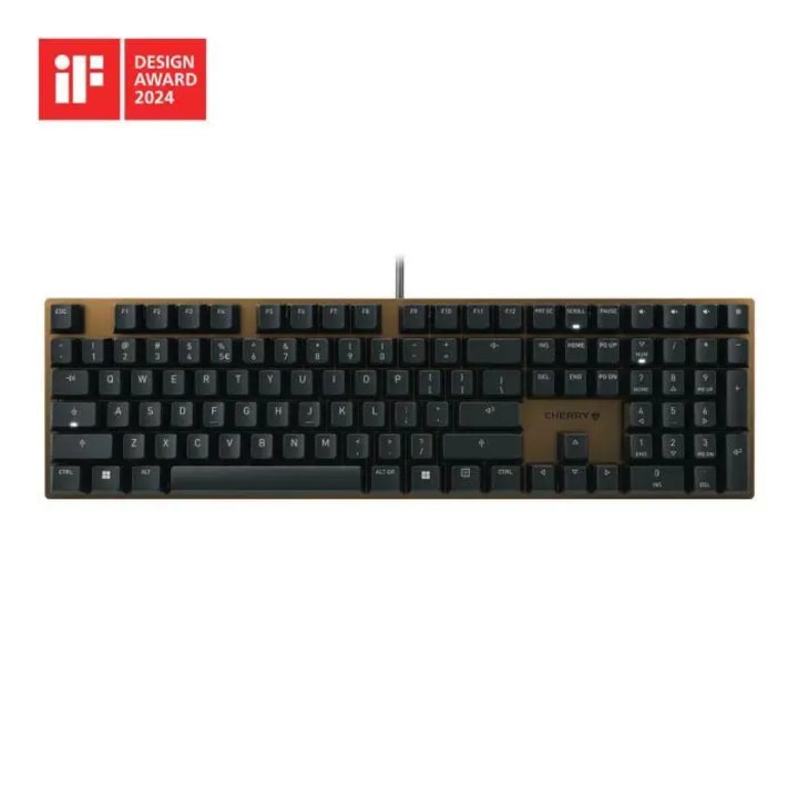 Kit tastatura cu mouse, Cherry Stream Desktop Recharge, Wireless, Alb