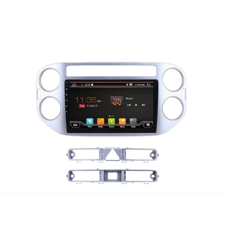 Multimédia navigációval ZT, VW TIGUAN 2007-2016, GOLF PLUS 2004-2014 9" NAVIGÁCIÓ, 4+2+16, 9333
