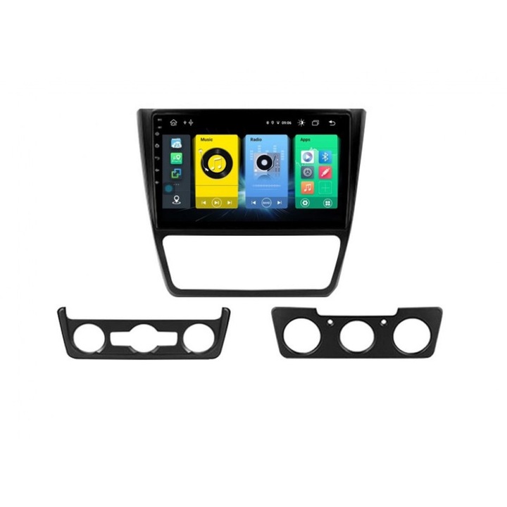 Multimédia navigációval ZT, SKODA YETI 2009-2017-hez – 10,1'', 8+4+64, 9343