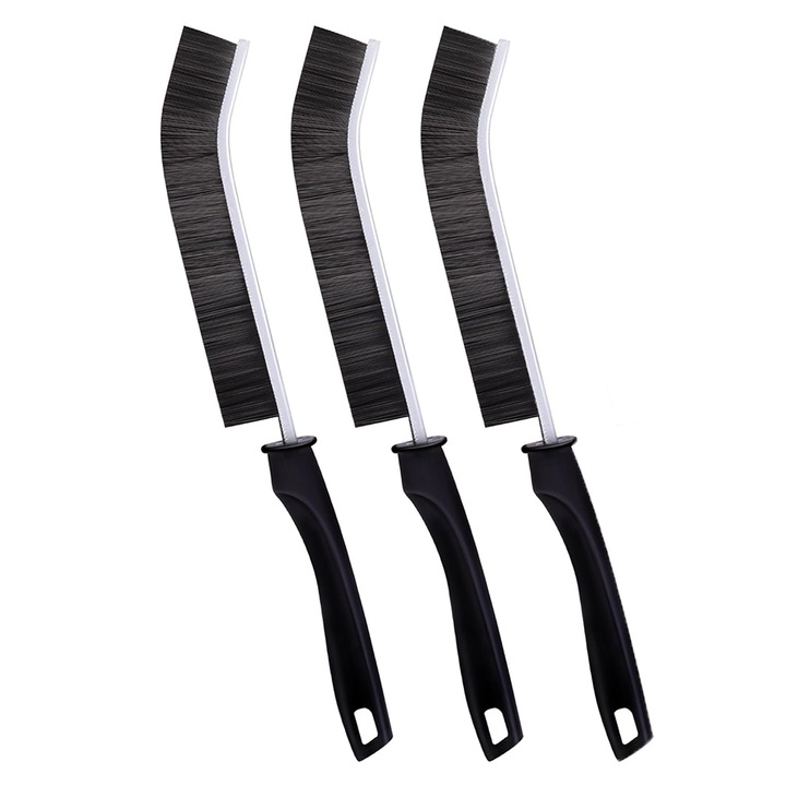 Set 3 Perii de Curatat Fante COMEWE, Perii Dure Multifunctionale, pentru Bucatarie si Baie