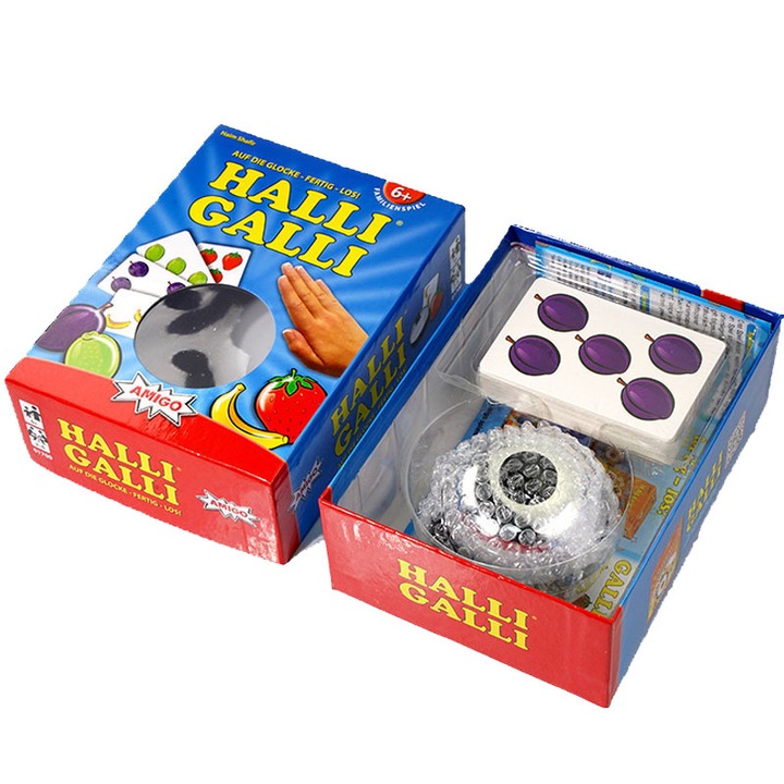 Настолна игра Rqiurpn, Halli Galli, със звънче, за семейство и деца
