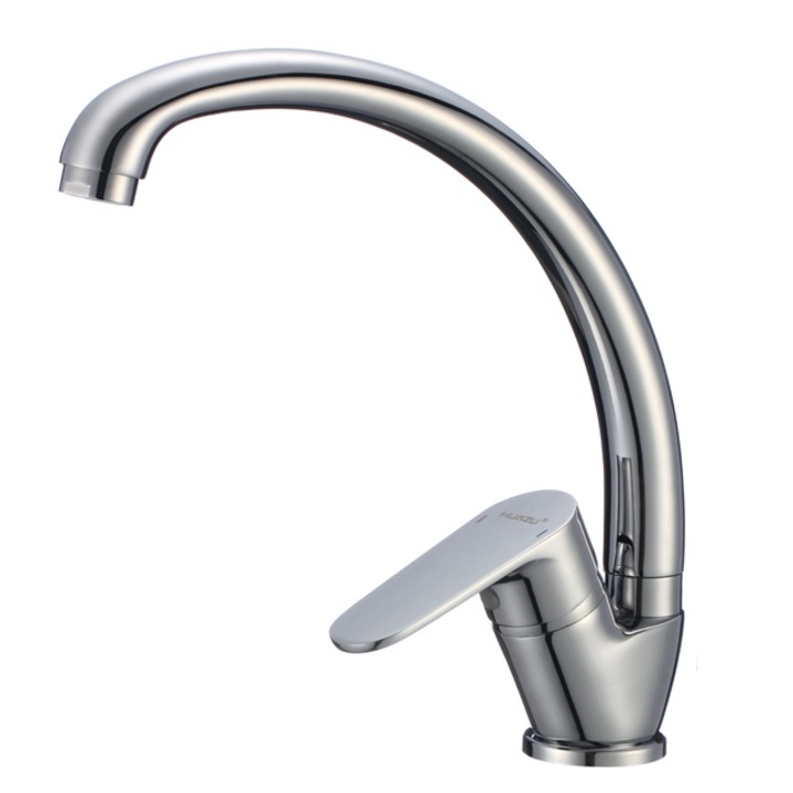 Смесител Forma Vita Mirella, За кухня, Висок, Въртящ се чучур, Стоящ монтаж, Месинг