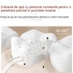 Irigator bucal profesional, portabil, 3 programe, protectie supraincalzire, alb, rezervor 280 ml, set 5 duze