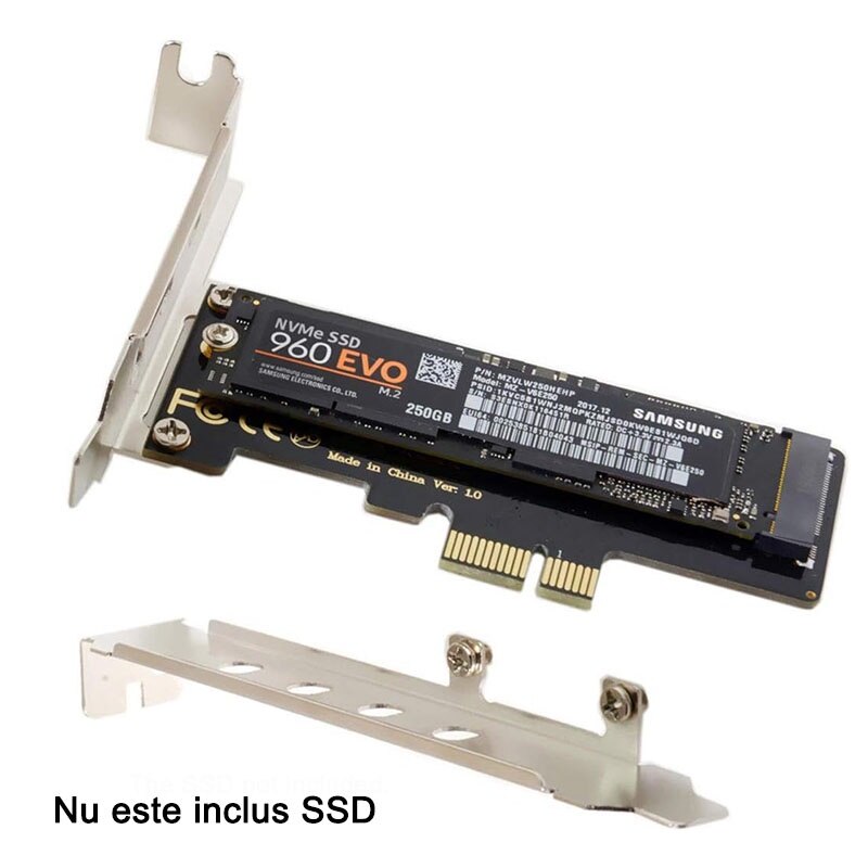 Unitati Ssd Adaptor M.2 NVME SSD la PCIe, Rqiurpn, pentru PCIE PCI-E4.0 X1 X4 X8 ...