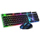 Kit mouse si tastatura cu fir,LED, tastatura mecanica, gaming/office, negru