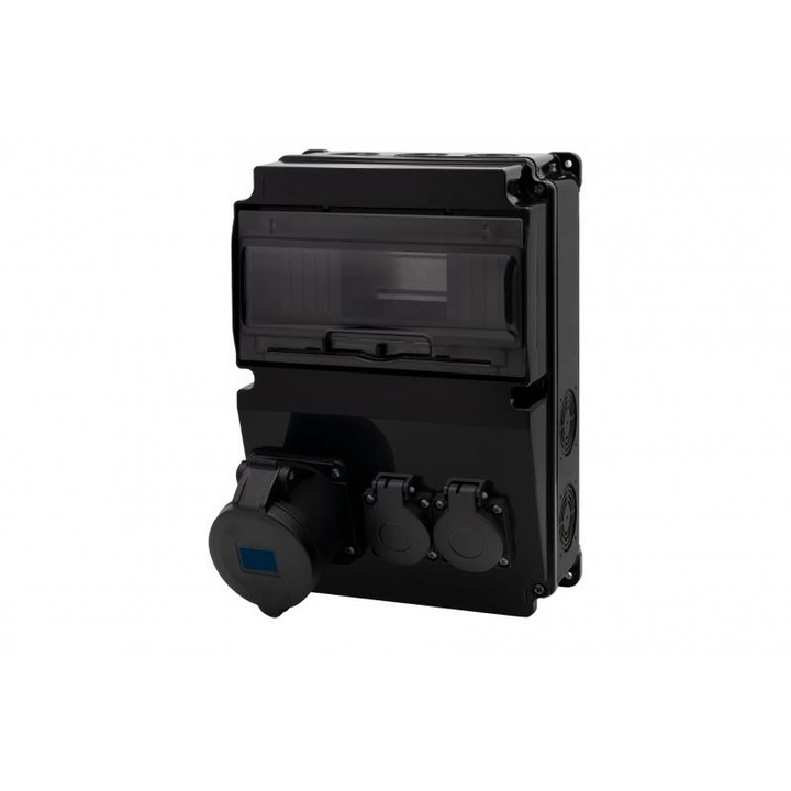 Tablou electric F-ELEKTRO SCENIC, 10 module, IP66, negru, 300x210x122mm