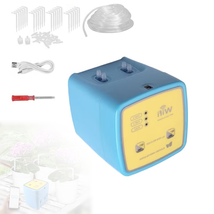 Kit de irigat la radacina plantelor, Florilor, WIFI, Dispozitiv udare automata