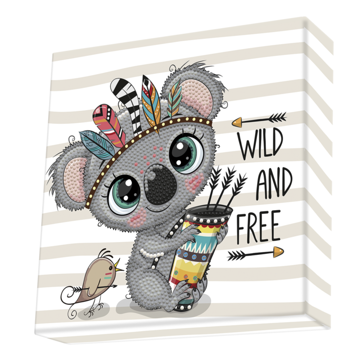 Set creativ tablou Wild and Free, pictura cu diamante, Diamond Dotz®