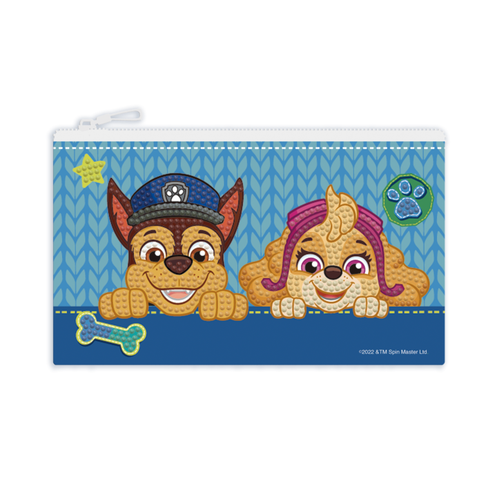 Set DYI creativ - portofel Patrula Catelusilor, pictura cu diamante, Diamond Dotz®