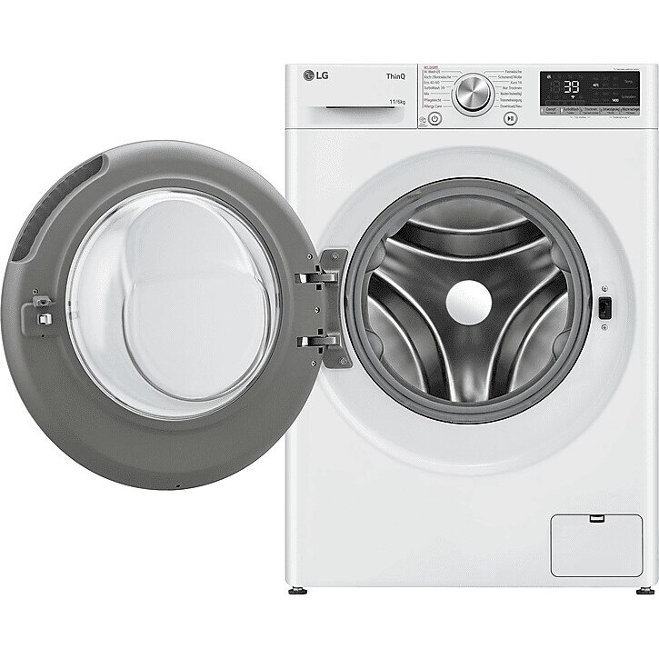 Masina De Spalat Rufe Cu Uscator LG W4WR70E61, Clasa D, 11/6 Kg, 1400 Rpm, Alb
