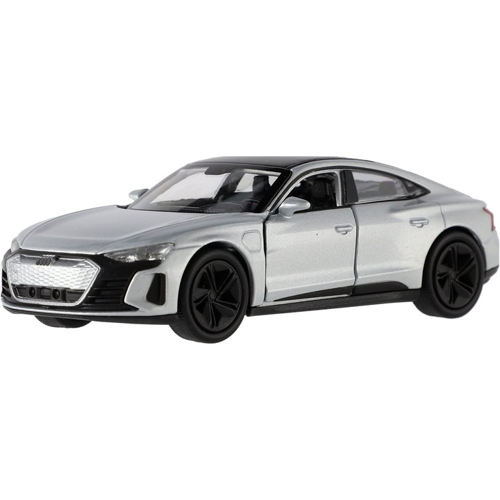 Welly fém modell 1:34 Audi RS E-tron GT, világosszürke, 12 cm