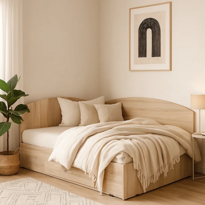 Set Pat Colt 90 si Saltea MR, Sonoma