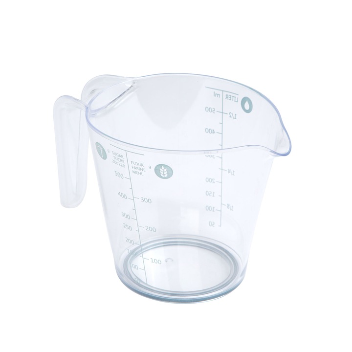 Bewello 57553G Mérőpohár – 500 ml – műanyag – 16 x 9, 7 x 11 cm