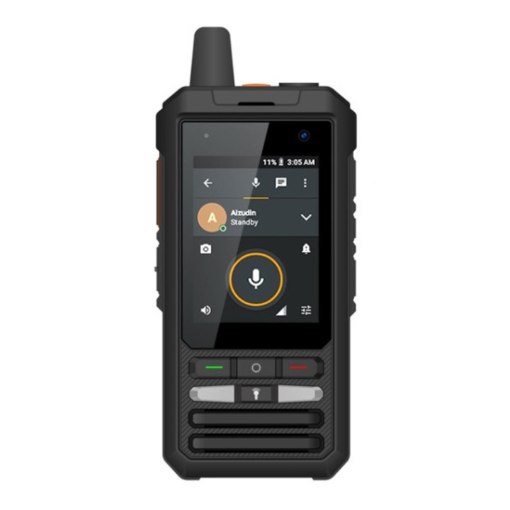 Приемане на преносима радиостанция, Walkie Talkie, двупосочна комуникация, голям обхват, чист звук, преносим, черен