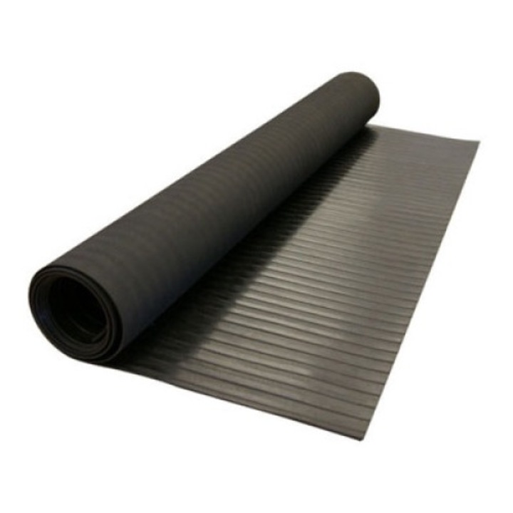 Covor din cauciuc, anti-alunecare, cu striuri late, 1.4 x 1 M