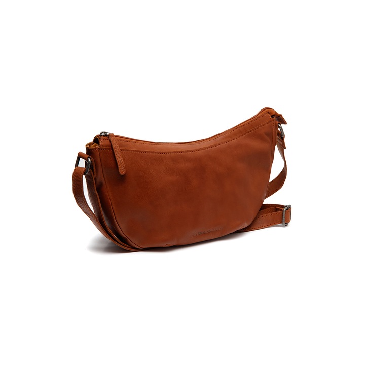 Geanta umar de dama din piele naturala, The Chesterfield Brand, Clarita, Maro cognac, 35 x 10 x 17 cm