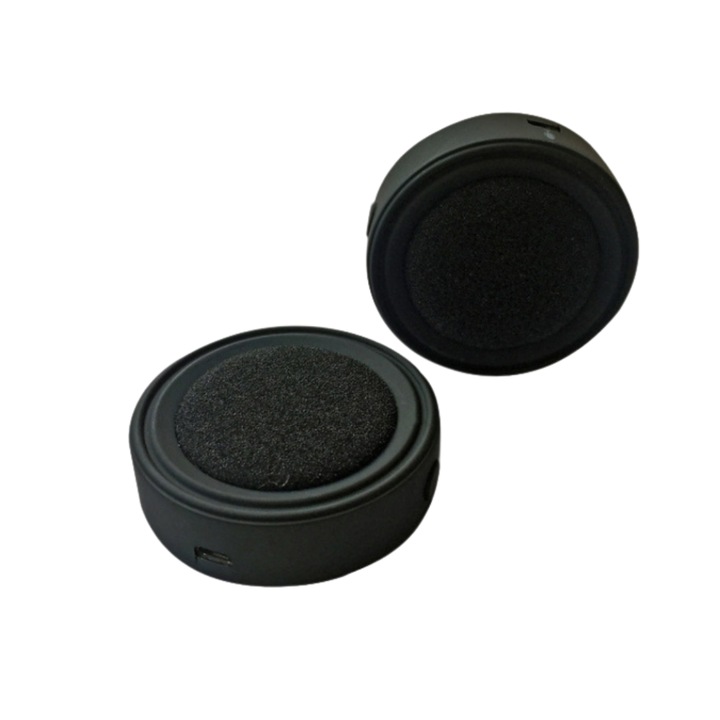 Sistem de comunicare interfon pentru motociclete, cu casti wireless, rezistente la apa, Bluetooth 50, reducere zgomot & calitate excelenta a sunetului, Negru