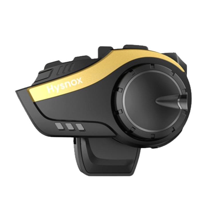 Домофонна комуникационна система за мотоциклети, с безжични слушалки, Bluetooth 50, обхват 2000M, домофон 6 мотористи, цвят злато