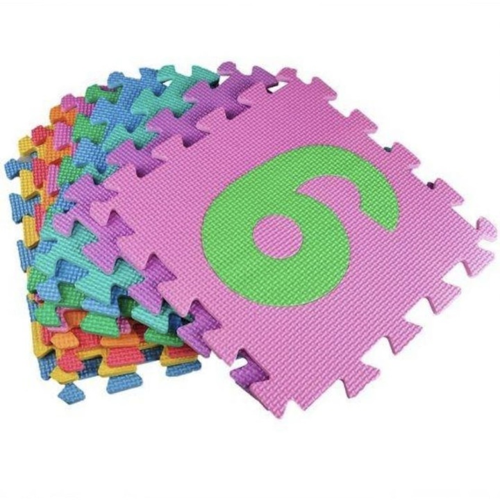 Detalii despre piesele și materialul covorului puzzle