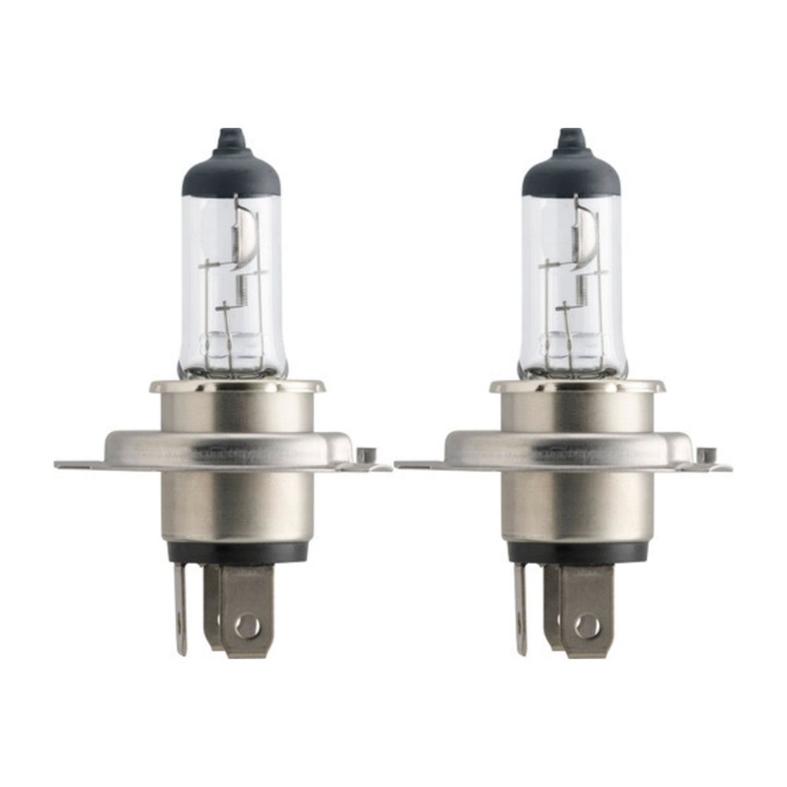 Комплект от 2 крушки за фарове H4 P43T 60/55W 12V Vision (блистер) Philips