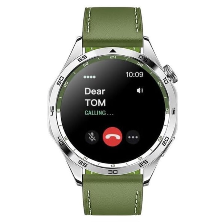 All-in-One DG Sync ST4 okosóra: 1,43 hüvelykes képernyő, vízálló IP68, figyeli az egészséget, a fitnesz funkciókat, kezeli a Bluetooth-hívásokat és fogadja a telefonos értesítéseket, zöld színű