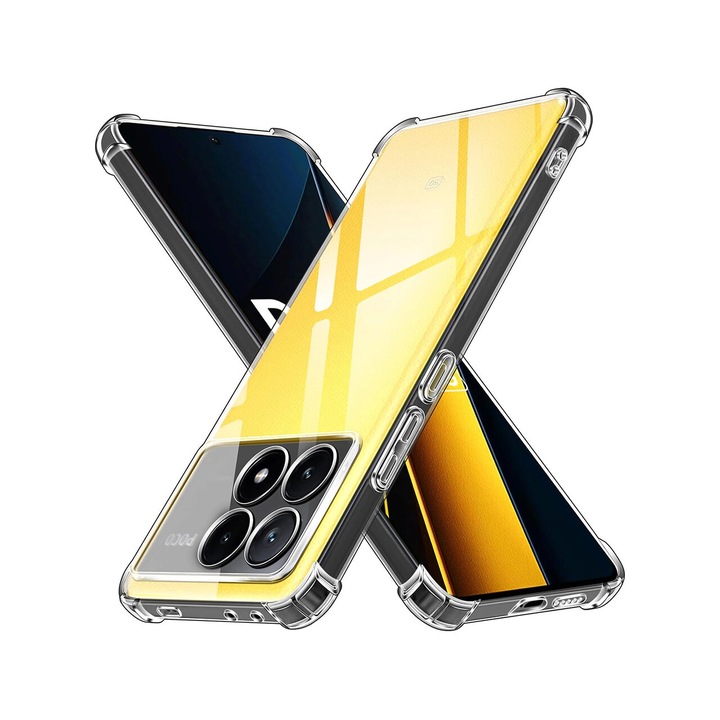 Husa pentru Xiaomi Poco X6 Pro - Techsuit Shockproof Clear Silicone - Clear