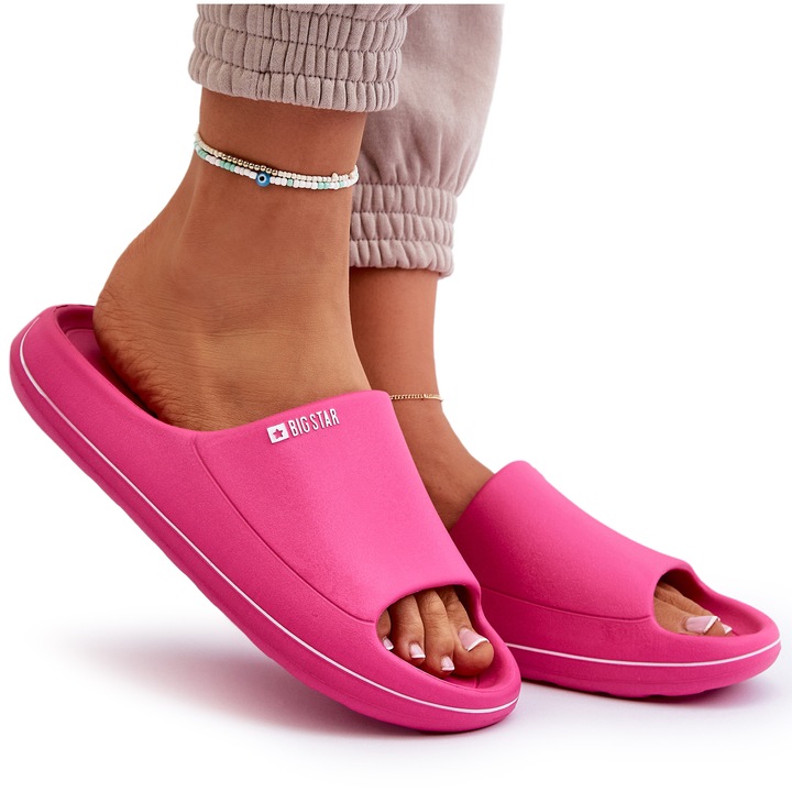 Papuci Usori de Dama Big Star NN274A041 Fucsia, Roz, 37