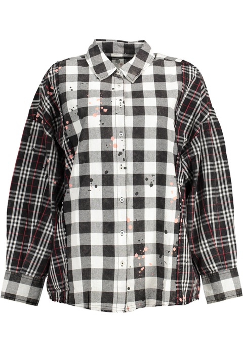 Дамска риза, DESIGUAL, 100% памук, черна, 22WWCW14, Черен