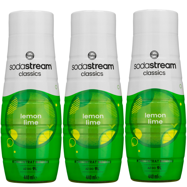 Szirup SodaStream Lemon Lime, 440ml, 3 db