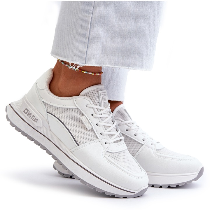 Sneakers femei Big Star NN274A089 Alb, Alb, 37