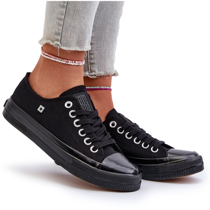 Sneakeri Clasici Femeie Big Star NN274284 Negri, Negru