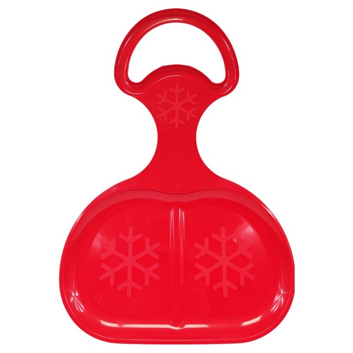 Sanie tip topogan MARMAT, cu manere, rosu