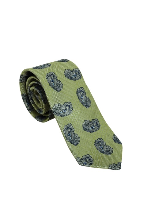 Cravata poliester, DUK, Imprimeu Diverse, 7.7 x 150 cm, DK40043- 77, Verde
