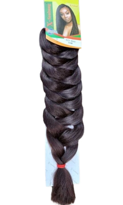 Par extensie, impletitura de par pentru impletitura afro si olandeza 200cm 136g, maro, marimea 10, 1buc