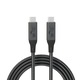 Cablu USB-C, AHA PRINT®, 240W PD 3.1, SuperFastCharge 2.0, compatibil iPhone 15-17 Pro & ProMax, Samsung Galaxy S24 Ultra, laptop si tableta, USB4, transfer video 8K@60Hz / 4K@144Hz, compatibil Thunderbolt 3/4, incarcare rapida si sigura, Negru, 2m