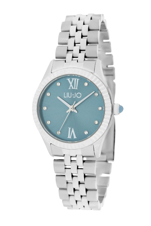 Liu Jo, Kristályokkal díszített rozsdamentes acél karóra, Ezüstszín