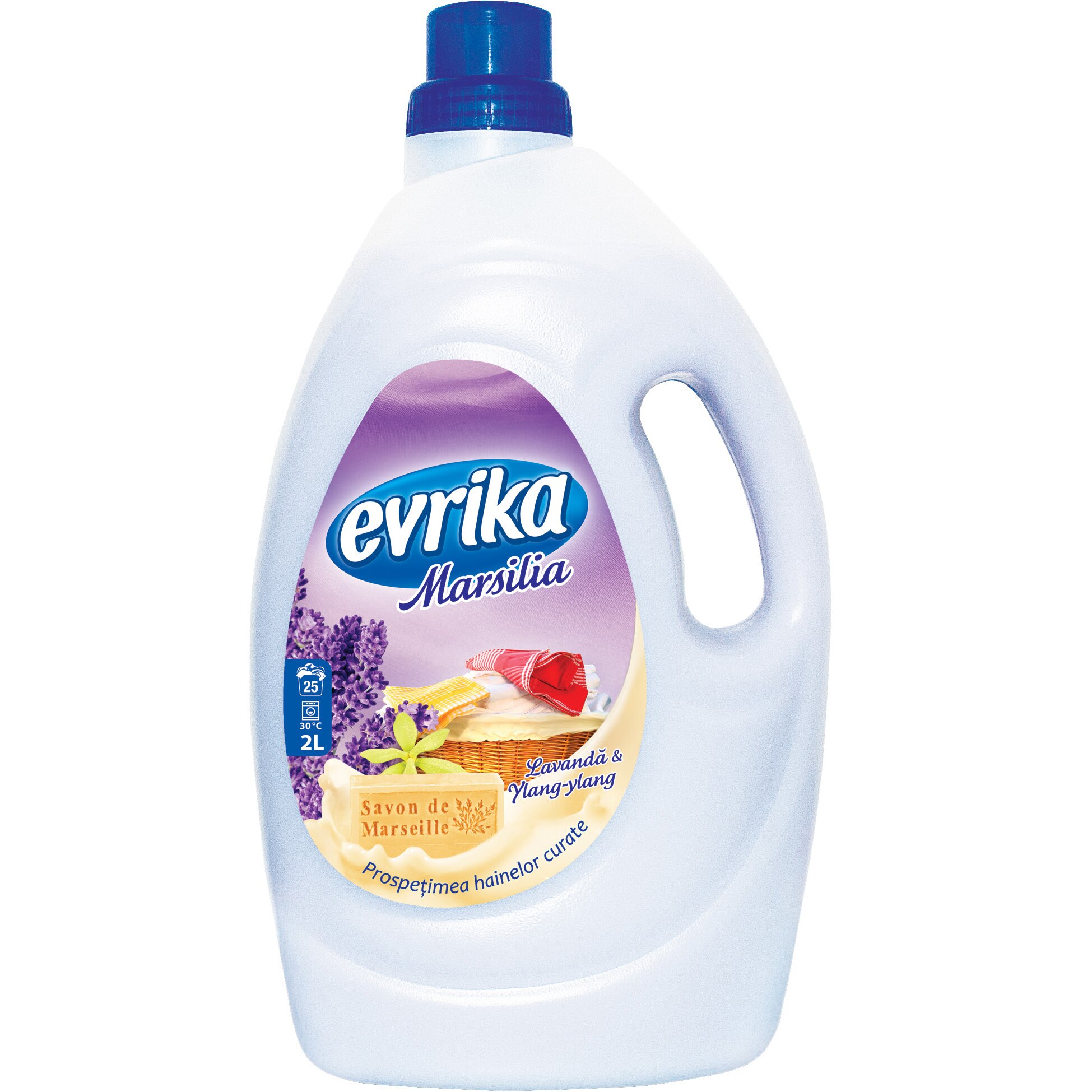 Detergent Lichid Evrika Marsilia Lavanda Si Ylang-Ylang 2l