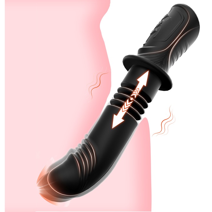 Vibrator Sword pentru punct G, Snapdera®, jucarie sexuala pentru adulti pentru femei, 3 moduri telescopice, 10 moduri de vibratie, 27,4 cm, rezistent la apa IPX6, Silicon, design ergonomic, masaj vaginal si anal